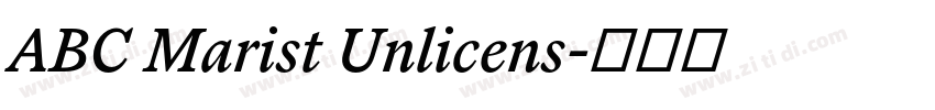 ABC Marist Unlicens字体转换